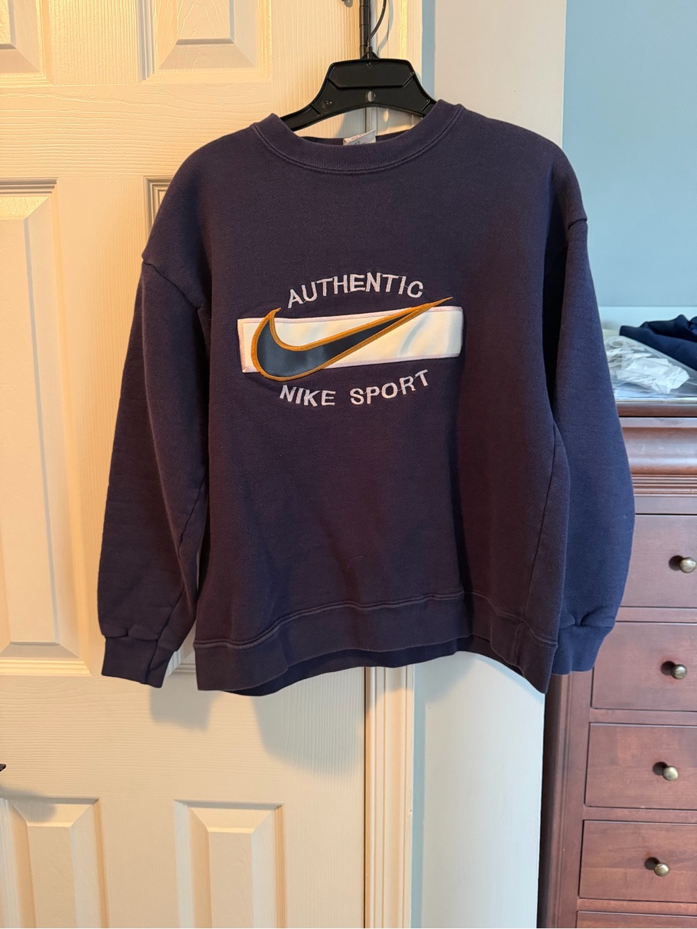 Nike Juniors Authentic Nike Sport Crewneck Sweater - Navy